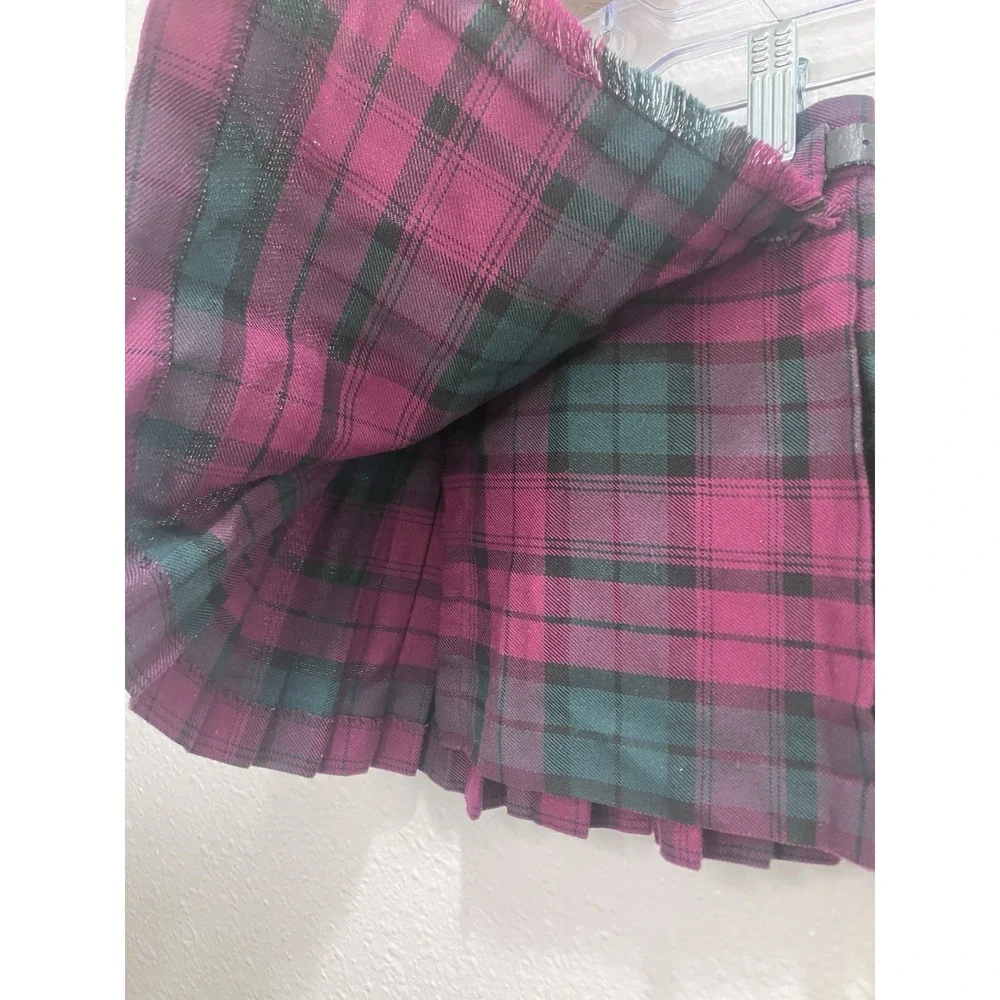 Glen Appin Scotland Tartan Kilt Youth Size Age 4 Years Red Green Kids Childrens